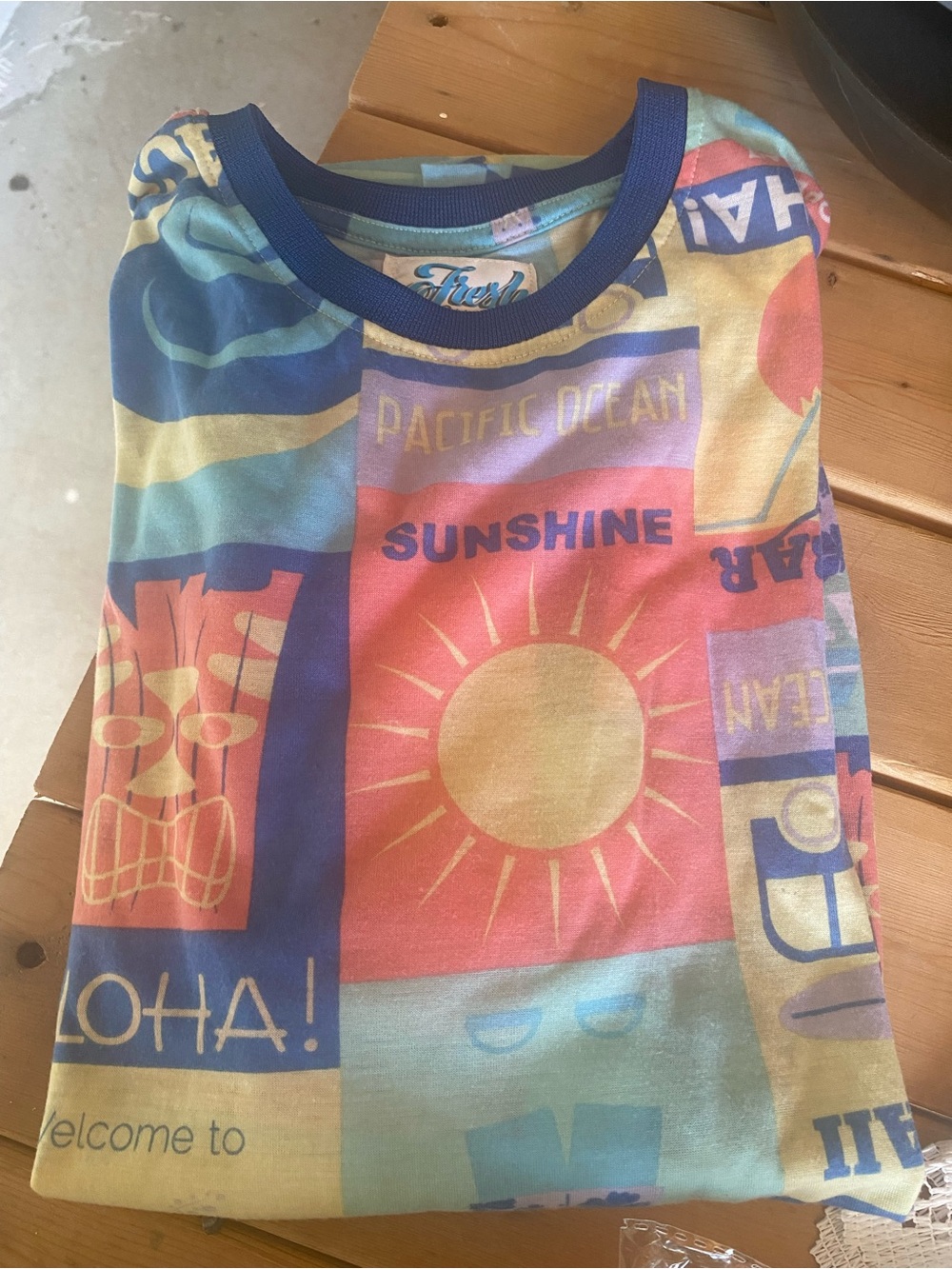 Kids' Sunshine Graphic Tee - Blue/Multicolor